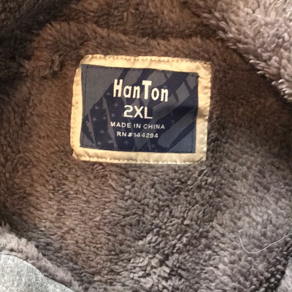 Men zip up gray hoodie - Picture 3 of 6